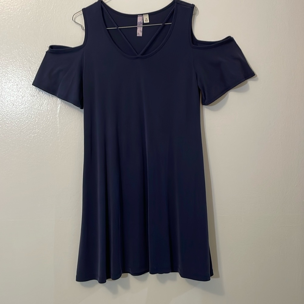 Alya navy blue medium off the shoulder dress